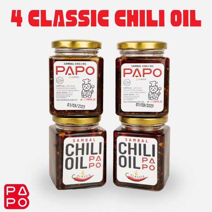 

4 CHILI OIL CLASSIC PAPO