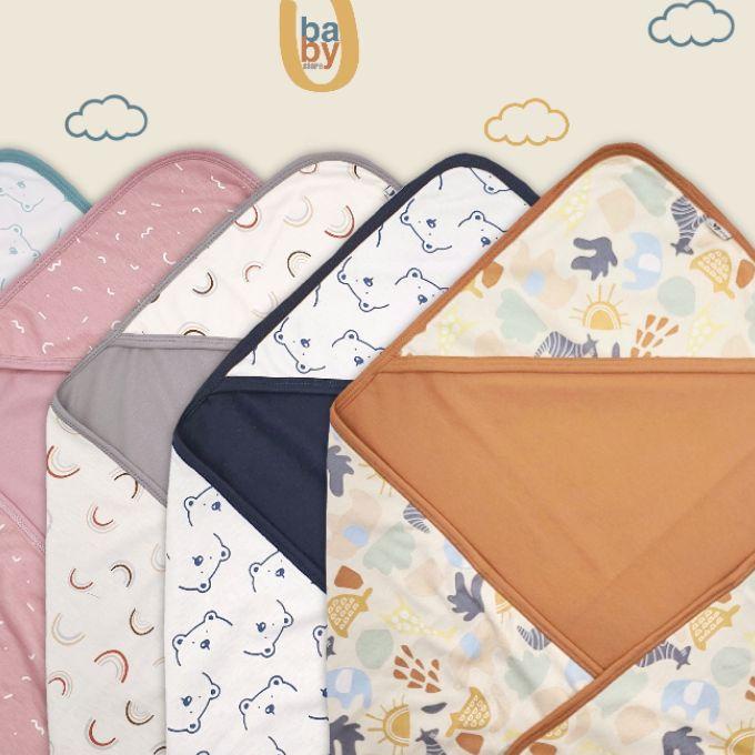 ✹ HOODIE BLANKET YOBO BY BABYU | SELIMUT TOPI BAYI ☛