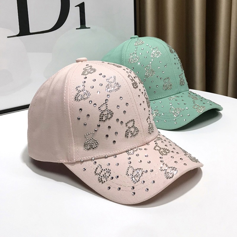 Topi Matahari Musim Semi Topi Berlian Perempuan Topi baseball