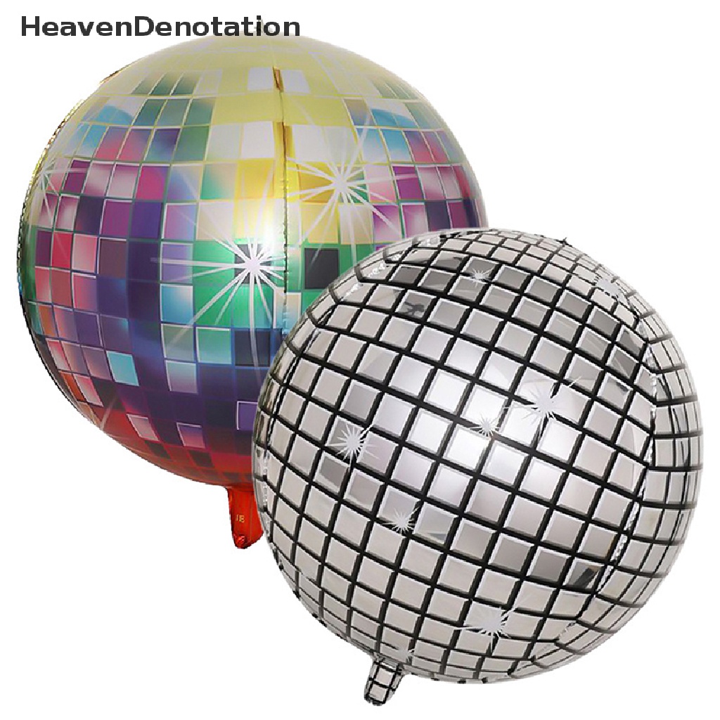 [HeavenDenotation] 2pcs/set Balon Bola Disko 22inch Ballon 80s Disco Dance Party Decor Balloon HDV