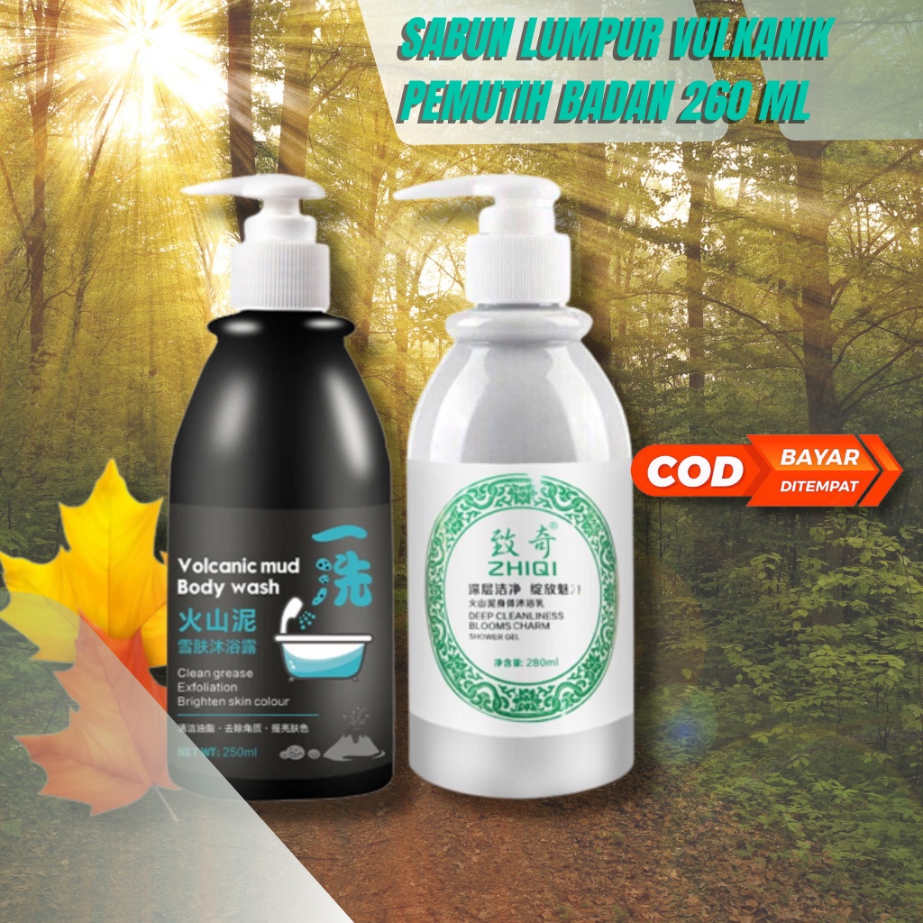 SABUN MANDI CAIR PEMUTIH BADAN LUMPUR VULKANIK BODY WASH
