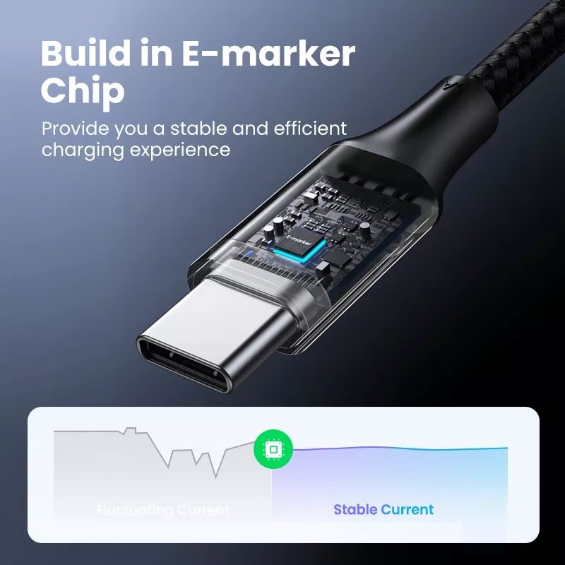 Ugreen 5A 3A USB C to Type C PD Fast Charging Cable for Samsung iPhone 15 16 iPad Xiaomi Macbook Kabel Data 60W 30W