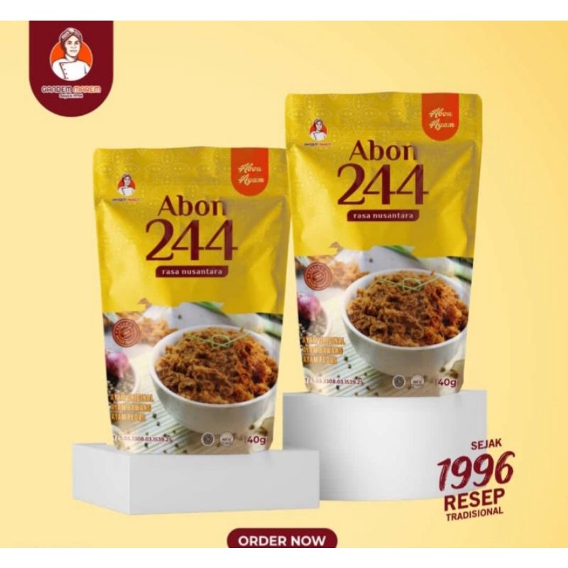 

ABON 244 ORIGINAL ~140gr - pelengkap maknan Sehat dan sedap