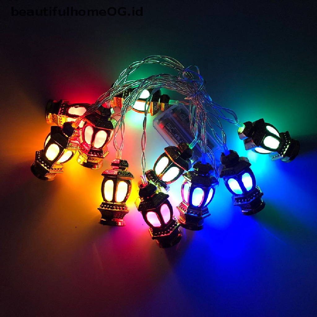 // Beautifulhomeog.id// Lampu String Led Pesta Eid Mubarak Ramadhan Kareem Decor **
