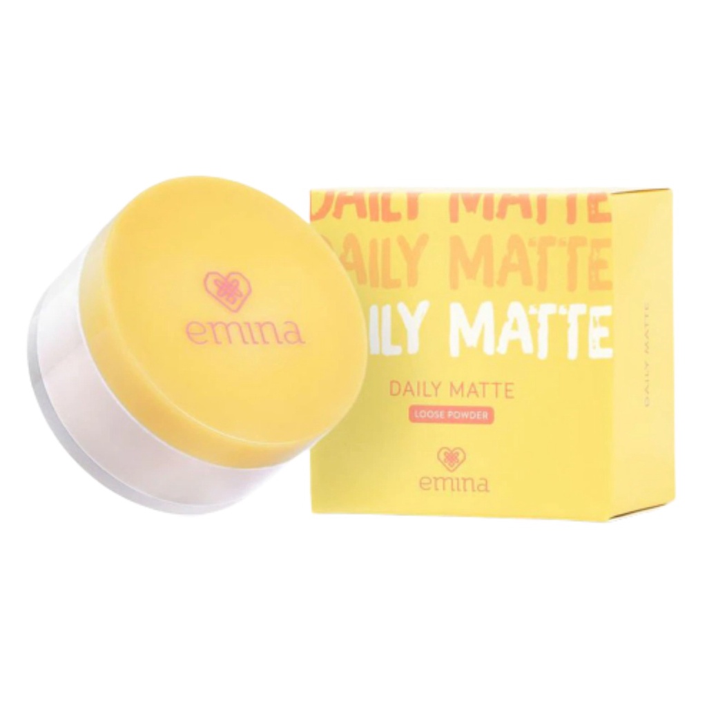 EMINA Daily Matte Loose Powder 20gr Bpom - Apple_Kosmetik