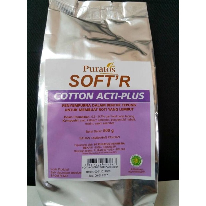 

Puratos Soft'r Cotton Acti-Plus 500g (Bread Improver) TERLARIS