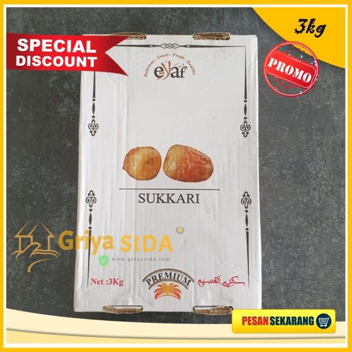 

Kurma Sukari eyaf 3kg kurma basah Premium lembut nikmat Fresh & Fruity