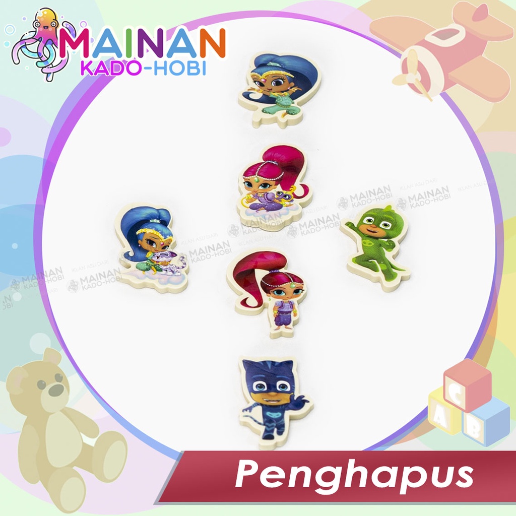 MINI ERASER FOR KIDS PENGHAPUS PENSIL KARET KECIL KARAKTER KARTUN