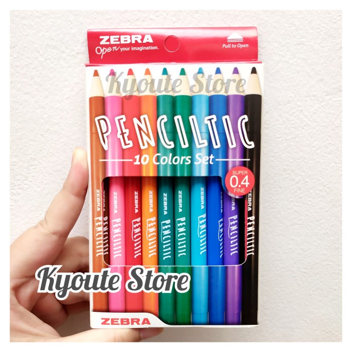 

BISA COD Zebra Pencilitic Set 10 Warna Fineliner Pen Menulis Doodle Menggambar