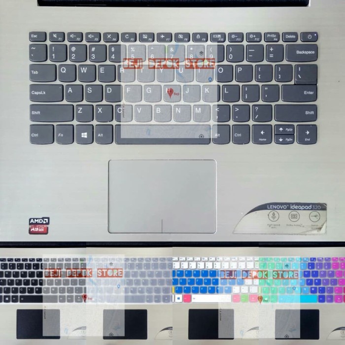 

[[JNT COD]] keyboard protector/cover Lenovo Ideapad 320 520 720 14" bisa COD - Hitam