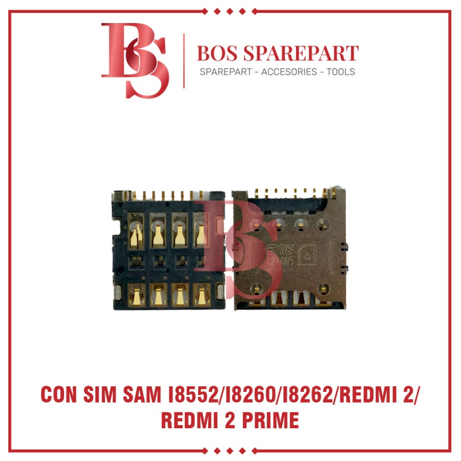 CONNECTOR SIM SAMSUNG I8552 / I8260 / I8262 / REDMI 2 / REDMI 2 PRIME