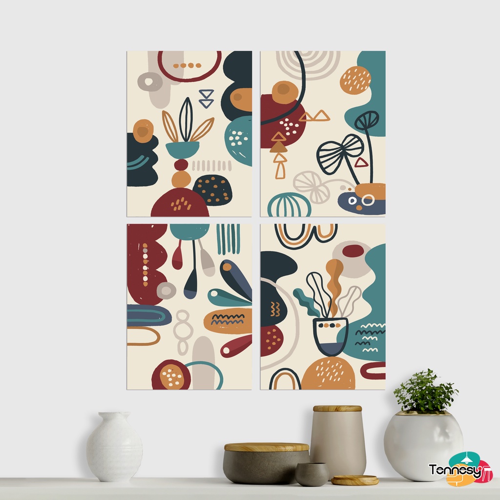 TENNESY HIASAN DINDING ABSTRACT AESTETIK 15x20CM WALL DECOR PAJANGAN KAYU DEKORASI DINDING KAMAR TIDUR RUMAH