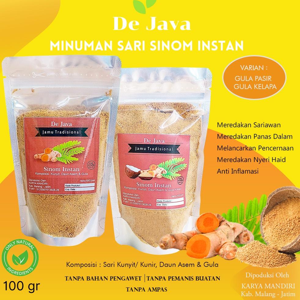 

K36 Sinom Instan Dejava Sinom Bubuk Minuman Jamu Tradisional Sari Sinom Tanpa Ampas Gula Putih Gula Kelapa Coconut Sugar 100 gram PENJUALAN TERBANYAK で