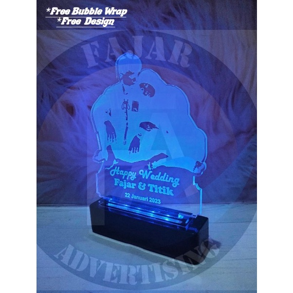 Plakat Lampu | Souvernir unik | Plakat Anniversary | Plakat Lampu Led Custom | Plakat Kelulusan | Pl