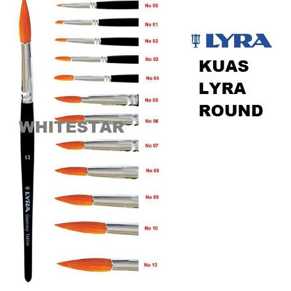 

I90 kuas lukis lyra giotto round art brush / bulat ( no 1 - 12 , 00 ) NEW PRODUCT ゅ