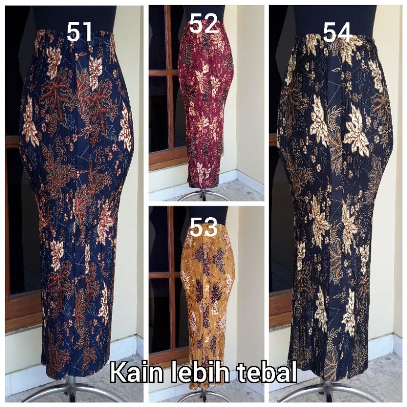 Rok plisket batik / bawahan kebaya / rok batik jumbo banyak motif. Dijamin real pict!