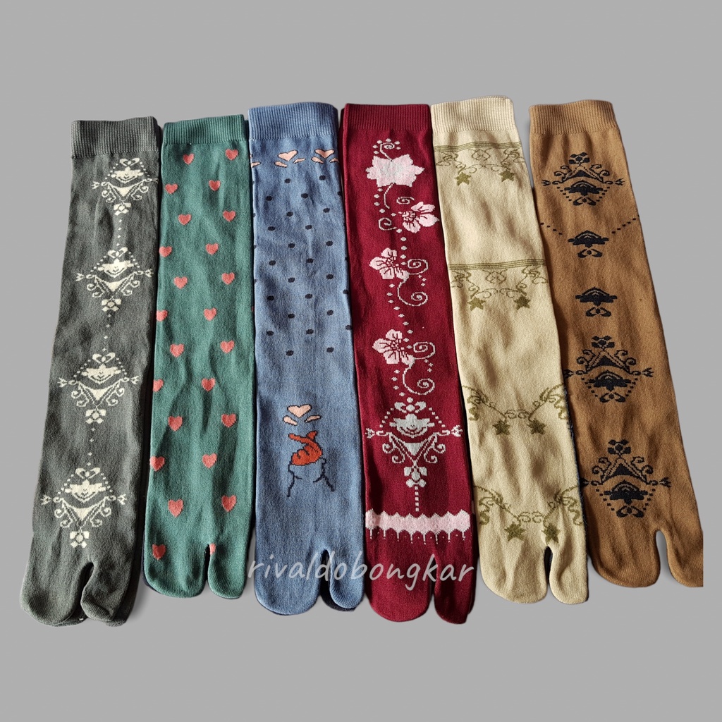 Kaos Kaki Jempol Motif Warna / Kaos kaki Jempol wanita / Kaos Kaki Hijab