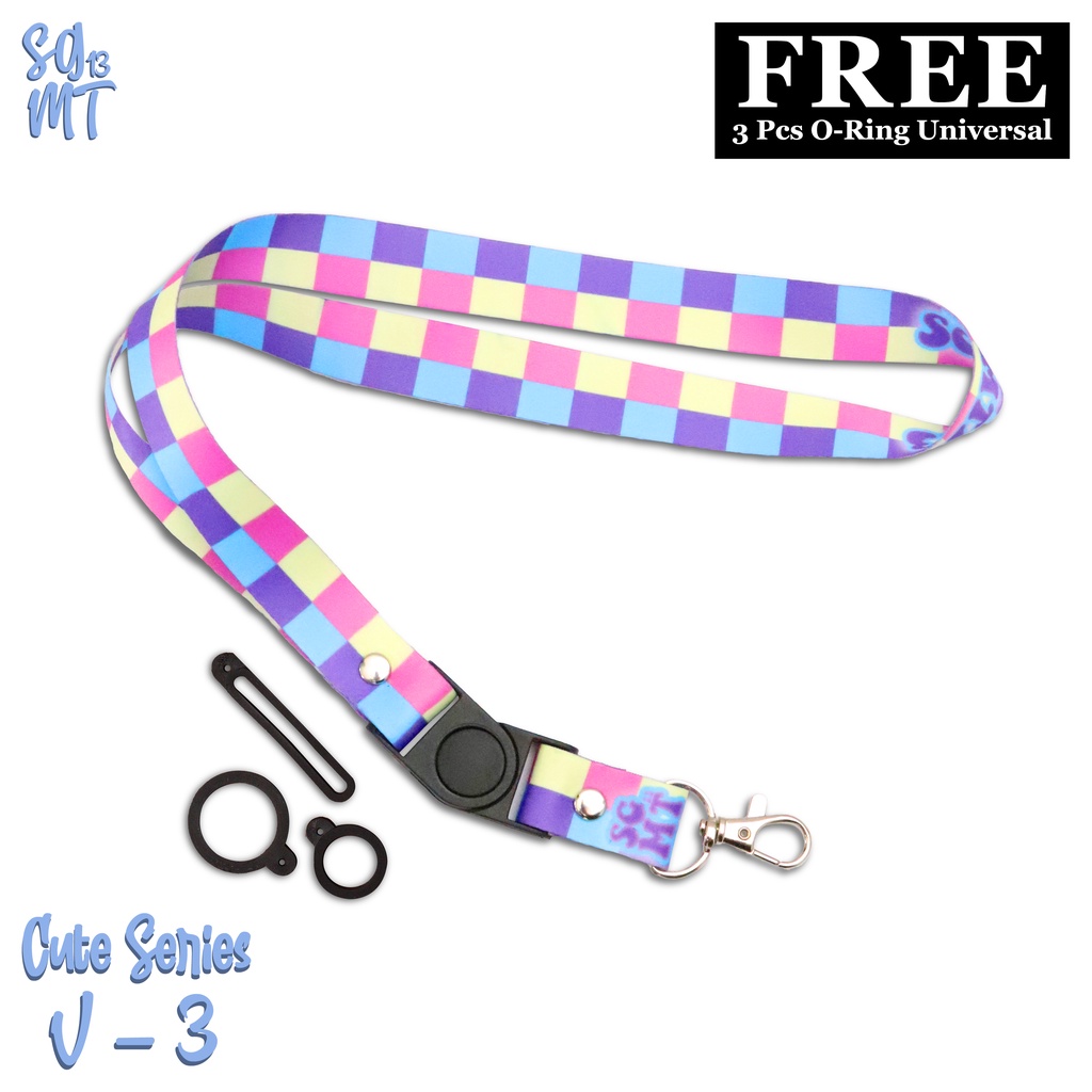 Lanyard CUTE SERIES Aesthetic Id card Name tag Gantungan Id card Gantungan HP Gantungan name tag