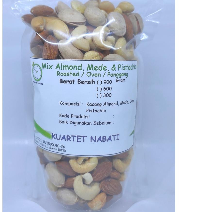 

❅ 300gr Roasted Almond - Mede / Cashew - Pistachio - Panggang / Oven ➷