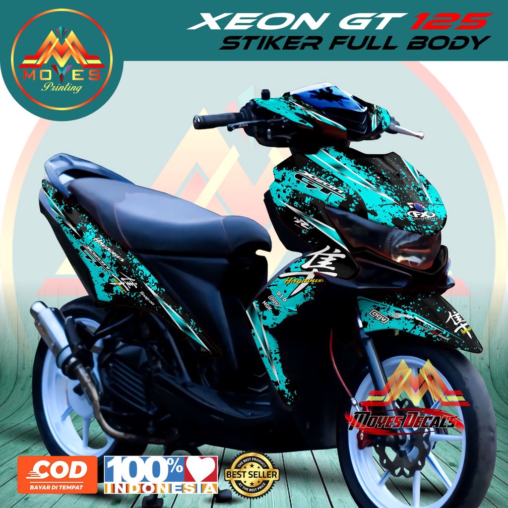 DECAL XEON GT 125 FULL BODY STIKER VARIASI XEON GT 125 STIKER YAMAHA XEON GT 125 - SPEC C