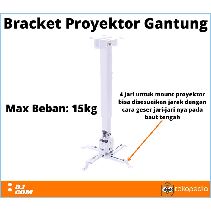 

[[JNT COD]] Bracket Proyektor Gantung Universal