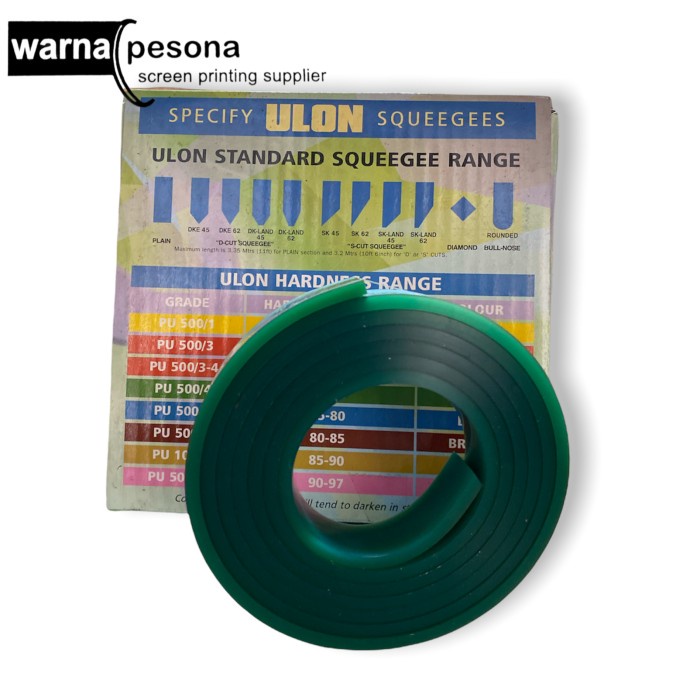 

Rakel Sablon Hijau Papak Ulon Unitex Tahan Solvent 25MM X 5MM PER CM