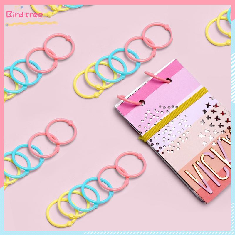 

[Readystock❤️COD]Kertas Plastik Penjilid Daun Longgar Kerajinan Buku Buku Catatan Lingkaran Album Gantungan Kunci- BS