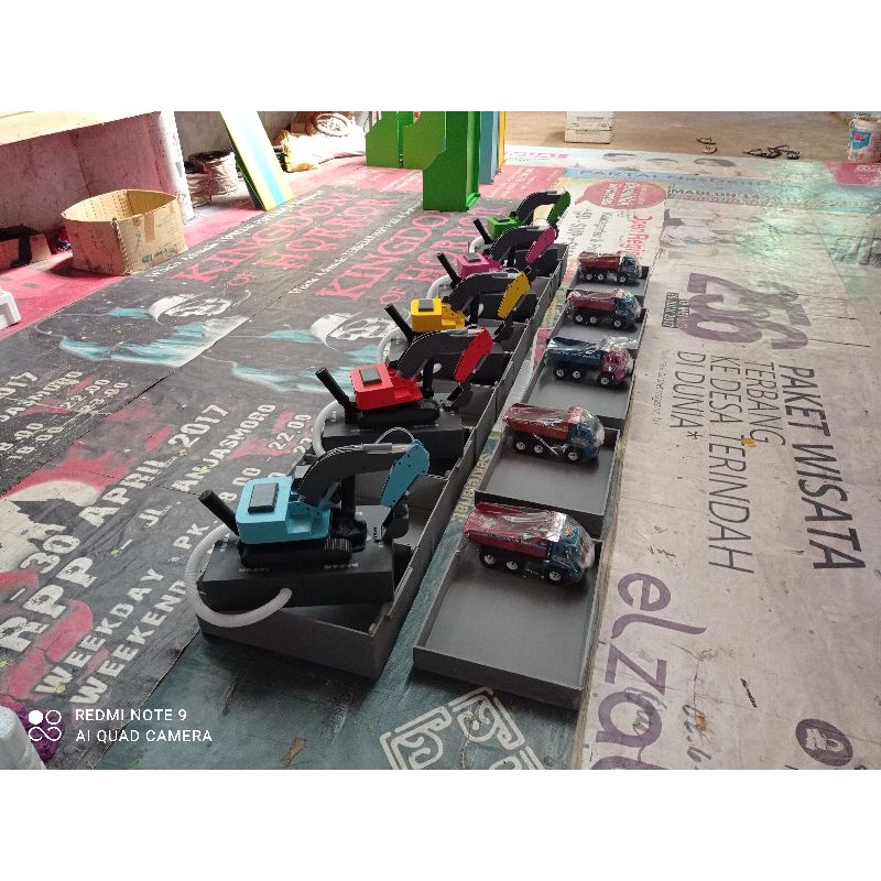 mainan rental excavator hidrolik termurah 1 SET 5 UNIT