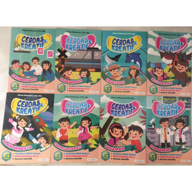 

Buku Paket Cerdas & Kreatif Untuk Anak Usia 5-6 Tahun | Buku Belajar | Buku Anak TK