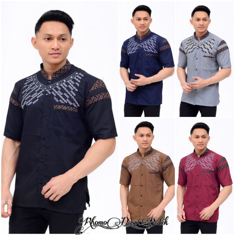 Baju Koko Kurta Dewasa Lengan Pendek Material Catton Adem Serap Keringat