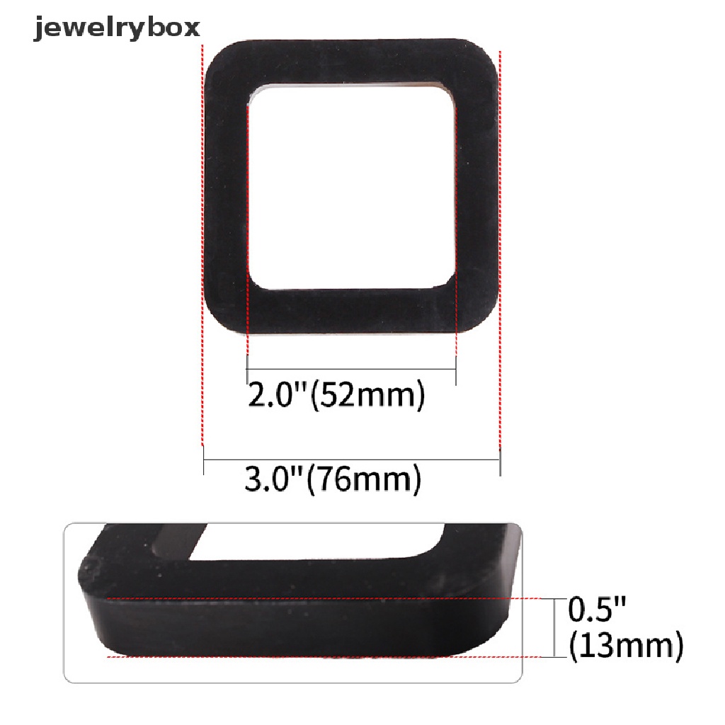 [jewelrybox] 1pc Pad Peredam Hitch Trailer Universal Mengurangi Rattle Menghilangkan Kebisingan Bantalan Cocok Untuk Setiap Butik Penerima Hitch Trailer 2inci