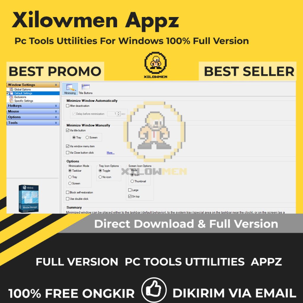 [Full Version] Actual Window Minimizer Pro PC Tools Software Utilities Lifetime Win OS