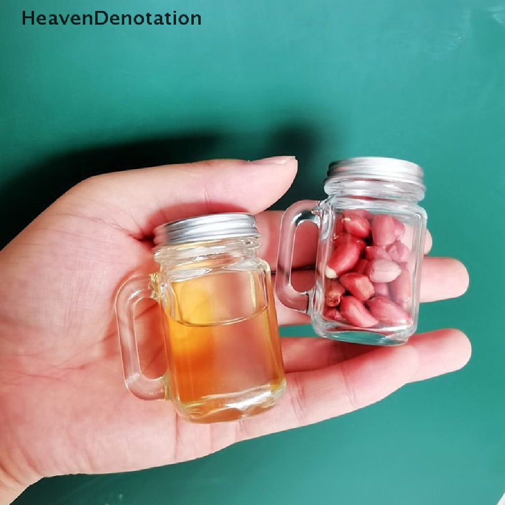 [HeavenDenotation] Botol Kaca Bumbu Piknik35 /120Ml Jar Madu Kaca Transparan Dengan Tutup HDV