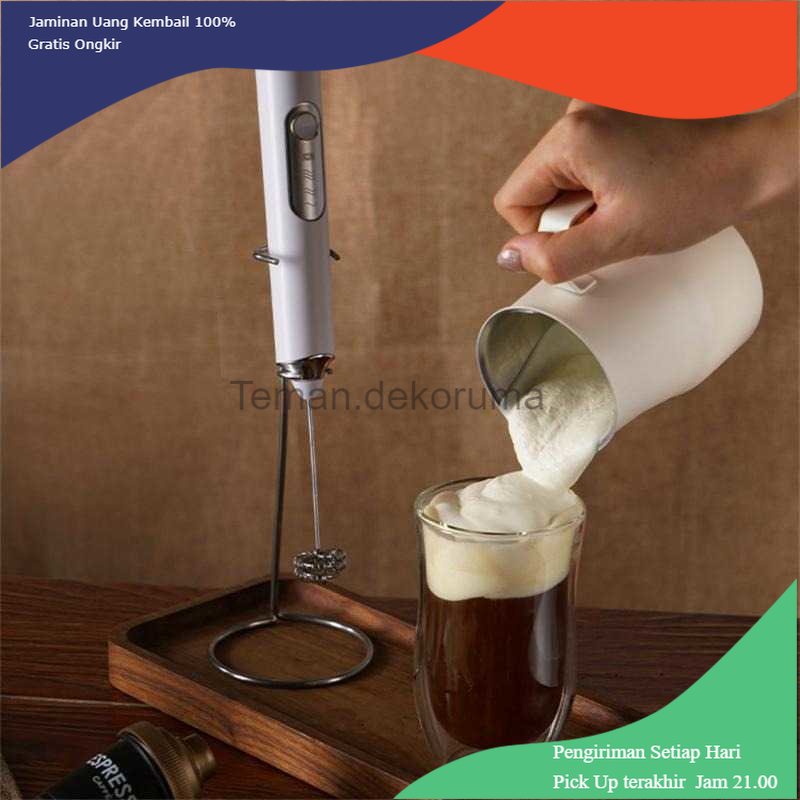 TD - DPR Pengocok Telur Susu Kopi 2in1 Electric Hand Mixer Milk Frother - HM23