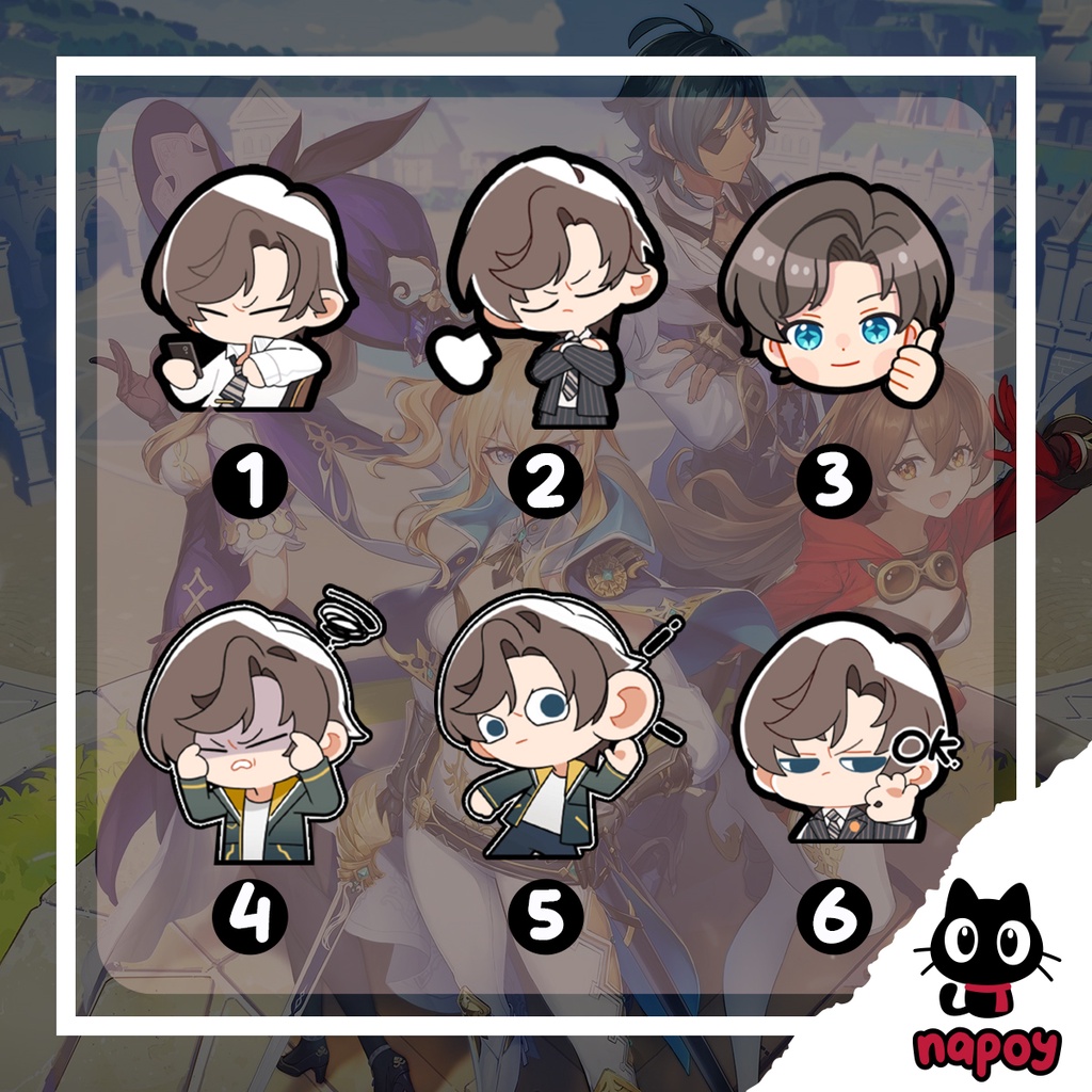 

Sticker Vinyl Game Anime Artem Genshin Impact