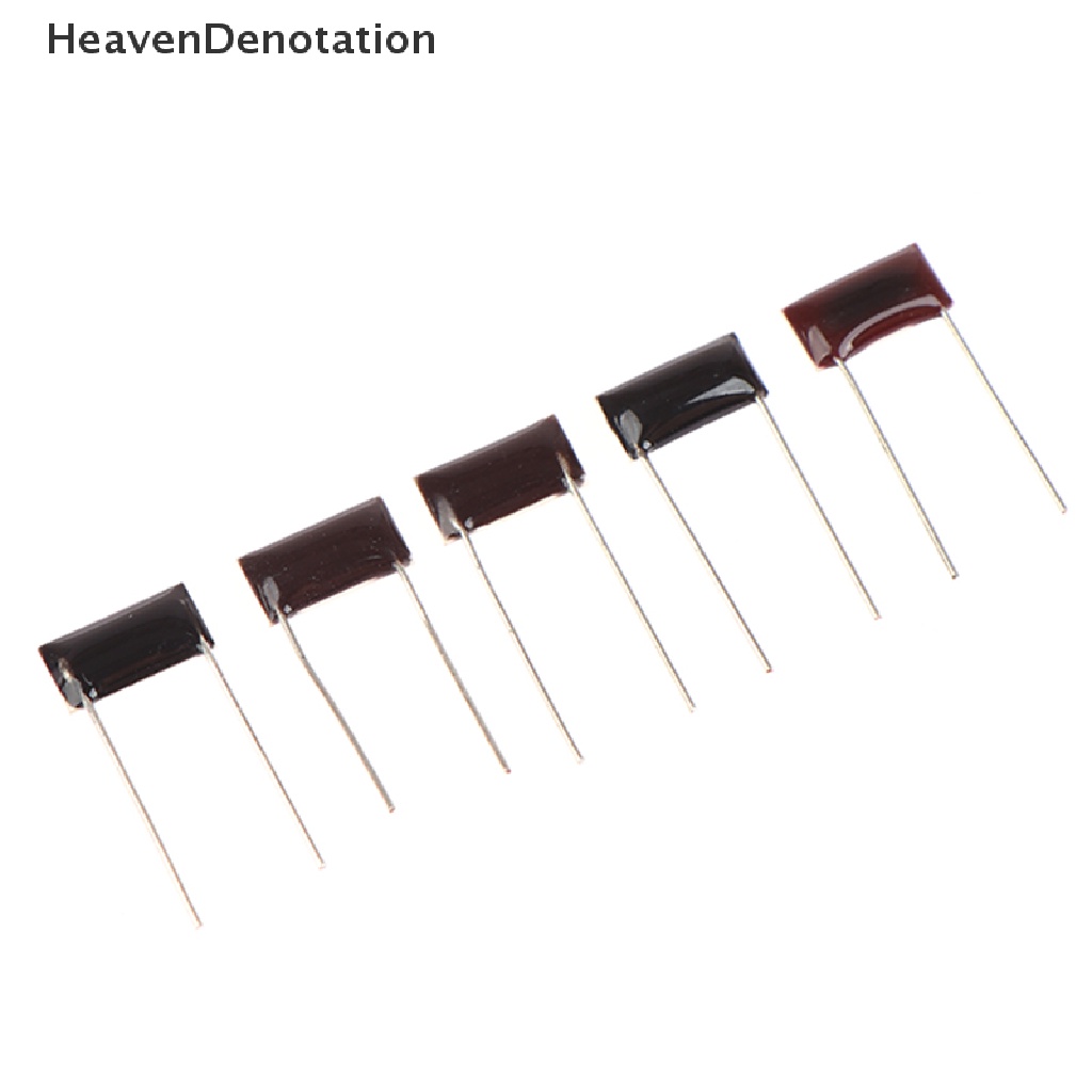 [HeavenDenotation] 2pcs/5pcs Chip Kaca Tahan Glasir 10 * 5mm 300M 500M 1G 2G 3G Ohm Resistor Tegangan Tinggi HDV