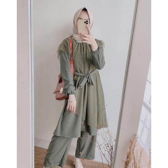 Zinnia Series Setelan Stelan Wanita Dewasa Terbaru 2022 Daily Tunik Harian One Set Oneset Remaja Sag