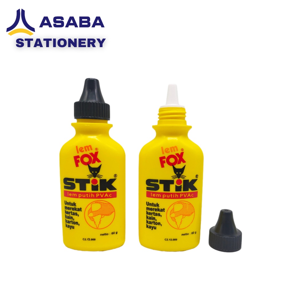 

Asaba Stationery - Lem Kertas Fox Stik 60gr