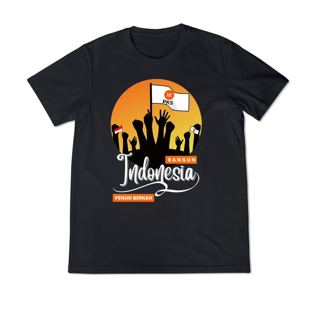 Utamamedia - Kaos Partai Keadilan Sejahtera Hitam
