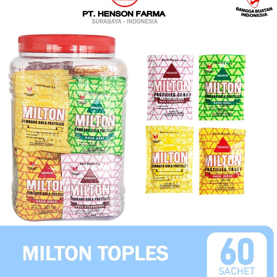 

➯ Milton Pastilles Toples Isi 60 Sachet ➳