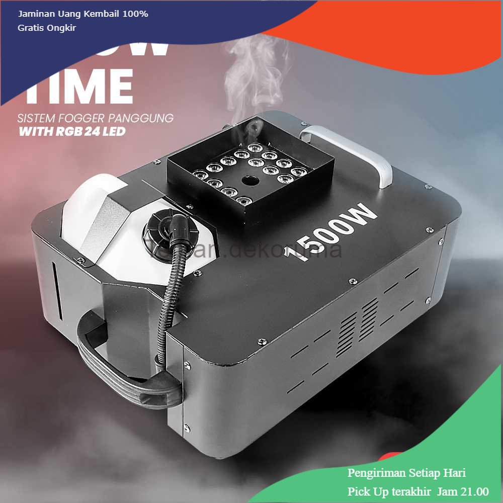 TD - LMP SHOW TIME Sistem Fogger Panggung Stage DMX 1500W with RGB 24 LED - CHX302