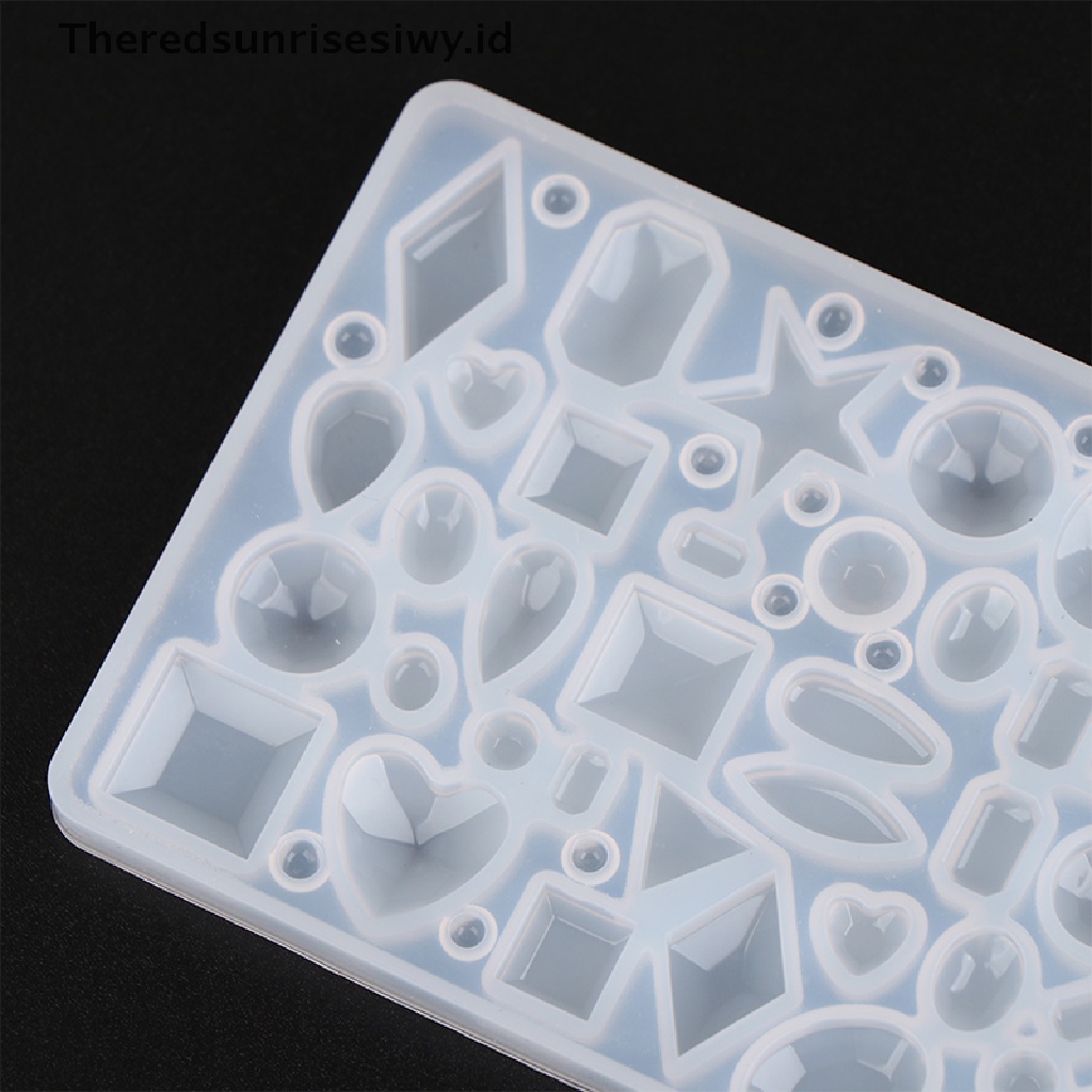 #New# 1pc Perhiasan Cetakan Silikon DIY Geometris Kalung Eardrop Fondant Kue Mold~