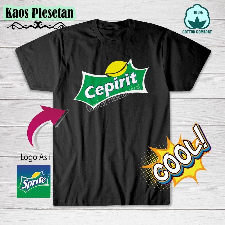 Kaos plesetan merk sprite