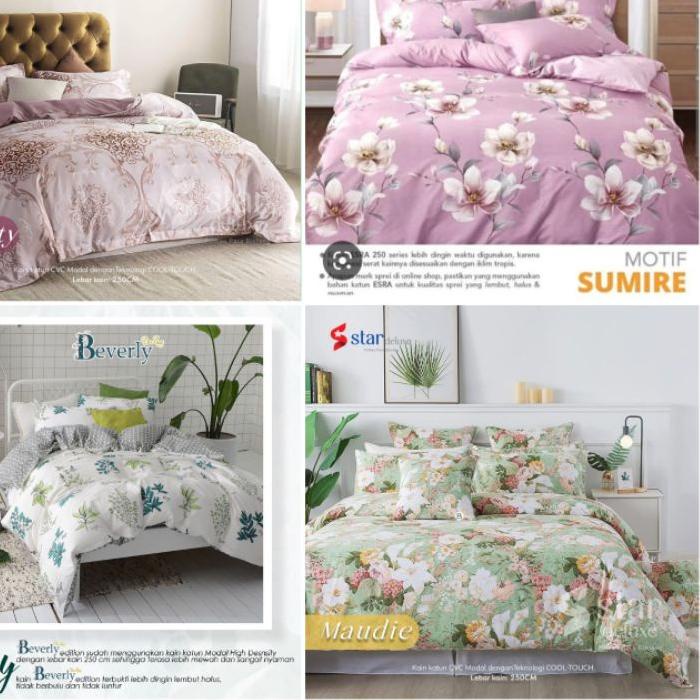 ❋ Sprei Set ANTI GESER Katun Lokal PREMIUM ◘