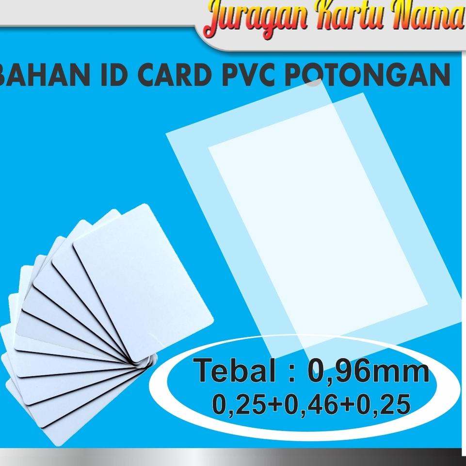 

L98 Bahan kartu ID Card PVC 0,96 mm Potongan Inkjet isi 10 Pcs Tinggal Print overlay printer PROMO ヸ