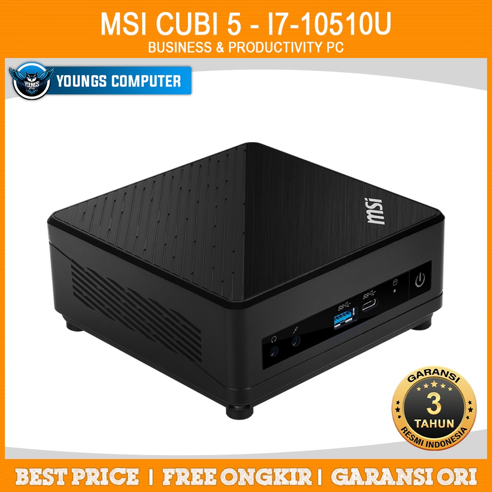 MSI MINI PC CUBI 5 - I7-10510U BARBONE BLACK (10M-407BID)