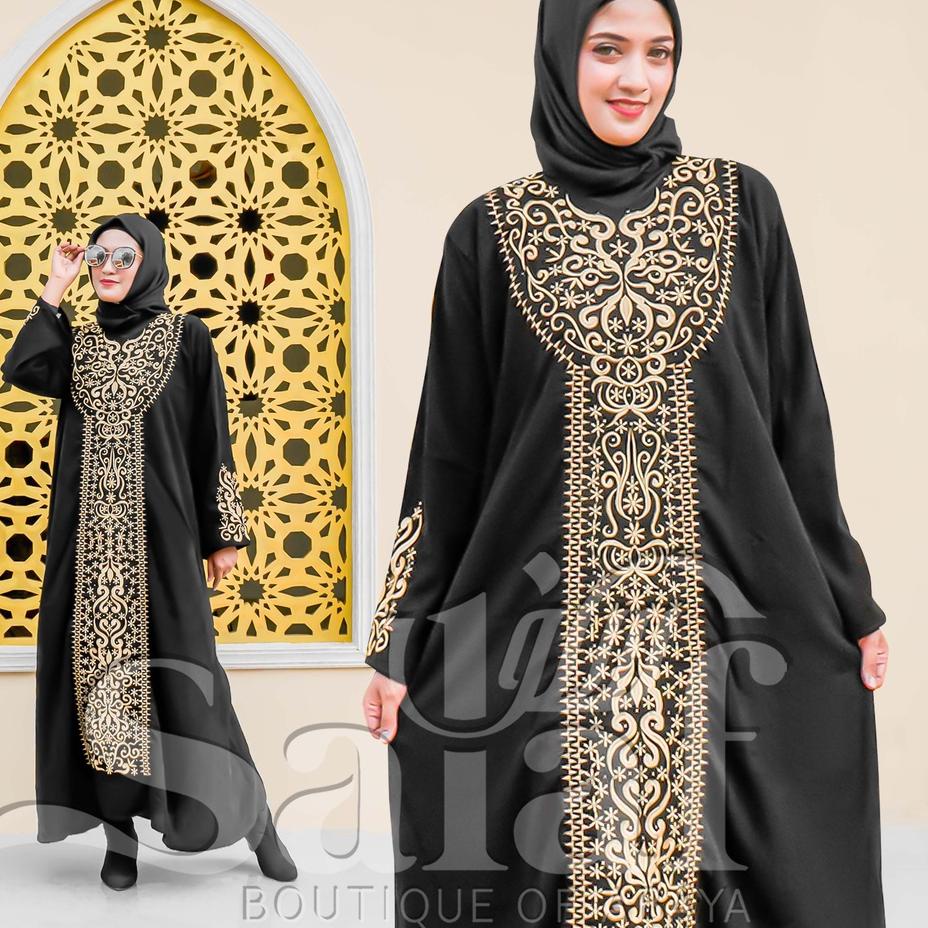 [cod] abaya turkey mewah terbaru 2021 hitam ori - abaya turkey mewah terbaru 2021 promo - abaya arab
