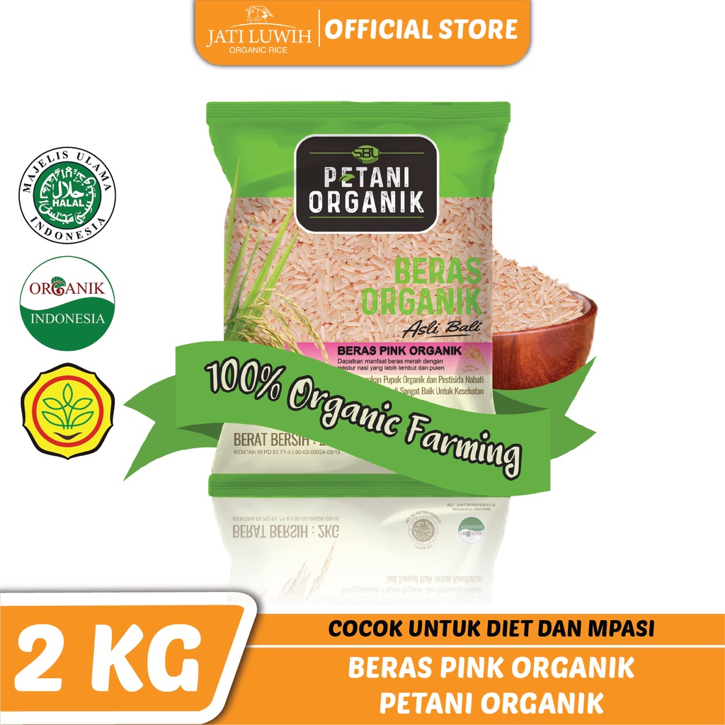 

Beras Pink Petani Organik 2kg / Cocok Untuk Diet dan Mpasi