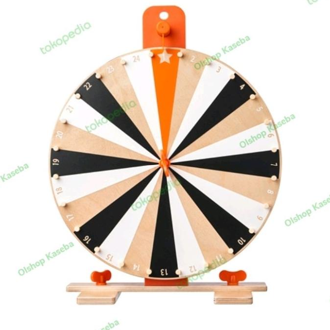 COD  MAINAN EDUKASI ANAK RODA PUTAR KEBERUNTUNGAN SPIN WHEEL GAME