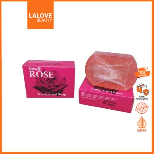 SABUN ROSE TRANPARENT SOAP 60GR ORIGINAL SABUN  ROSE BPOM